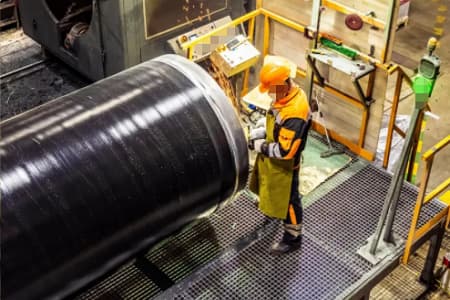 Black Coated Carbon Steel Honed pipe