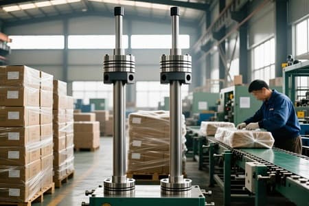 Double Rod Pneumatic Piston pole_4