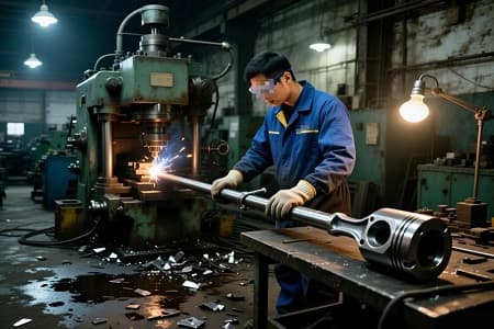 Welded Body Hydraulic Piston pole_2